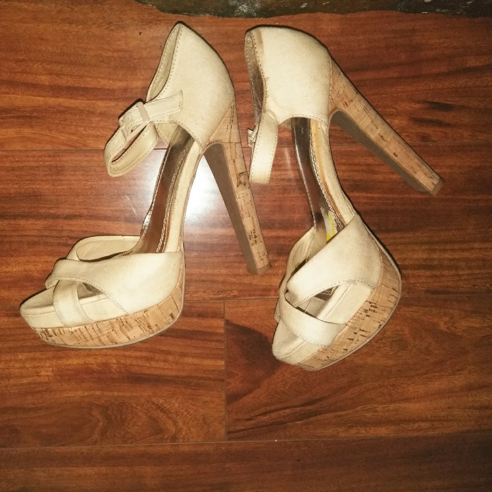 Cork screw platform 6inch heels